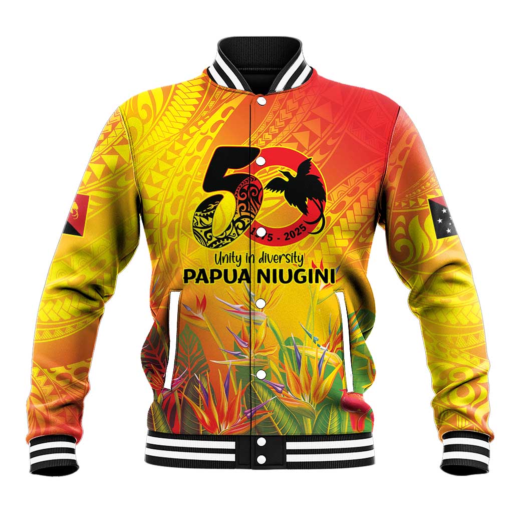 Papua New Guinea Unity in Diversity Baseball Jacket 50th Indipendens Papua Niugini