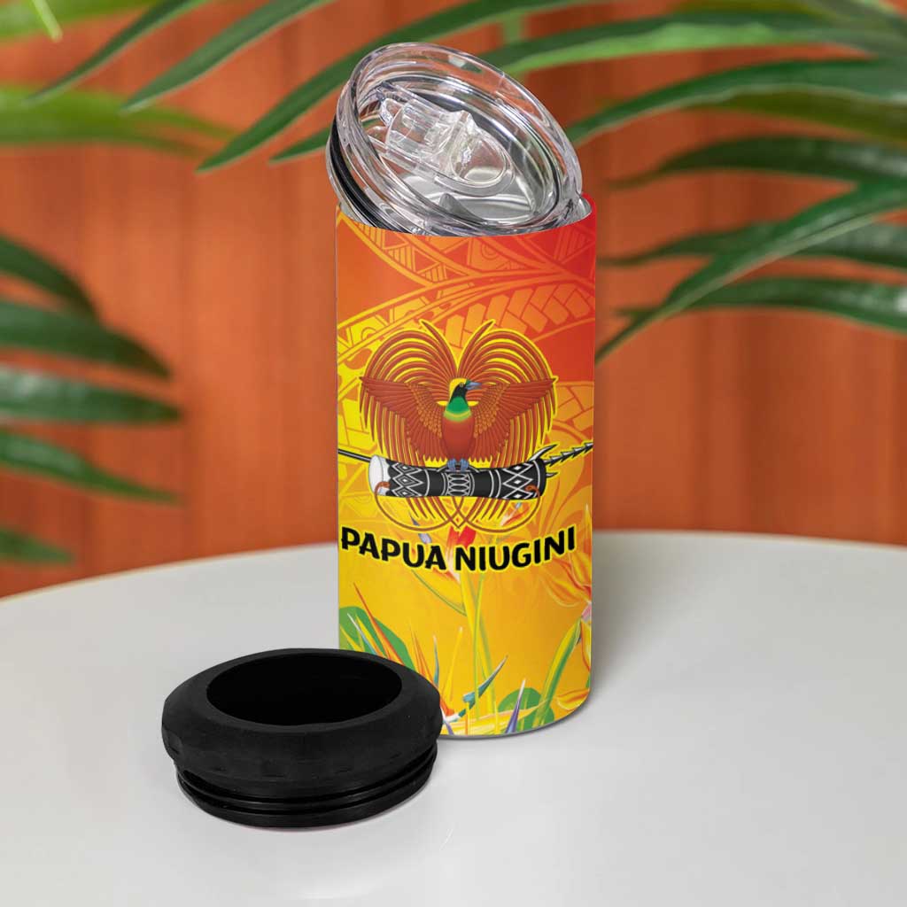 Papua New Guinea Unity in Diversity 4 in 1 Can Cooler Tumbler 50th Indipendens Papua Niugini LT9 - Polynesian Pride