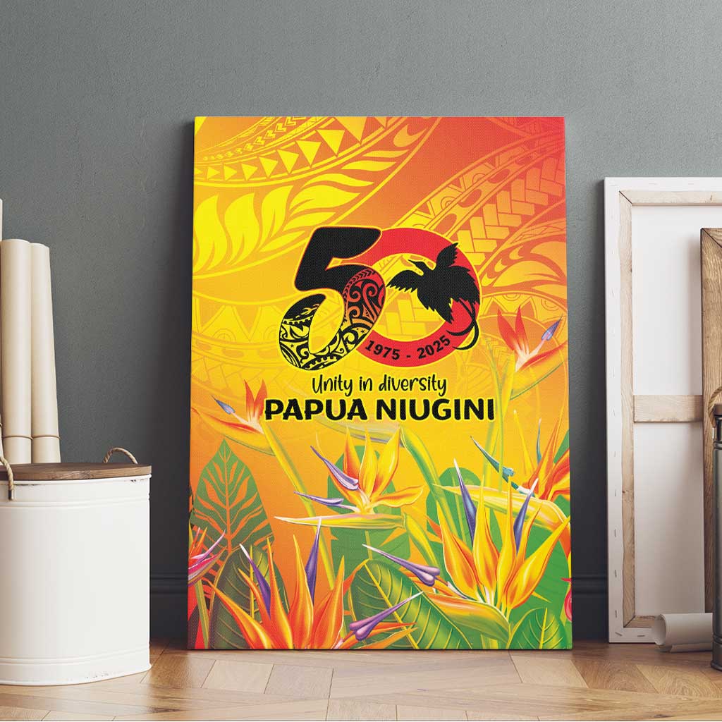 Papua New Guinea Unity in Diversity Canvas Wall Art 50th Indipendens Papua Niugini