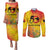 Papua New Guinea Unity in Diversity Couples Matching Puletasi and Long Sleeve Button Shirt 50th Indipendens Papua Niugini