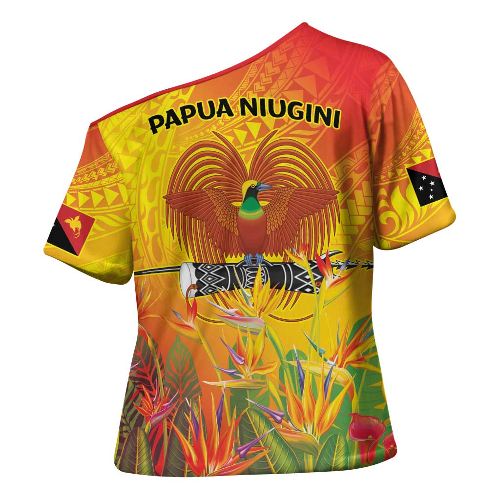 Papua New Guinea Unity in Diversity Cross Shoulder Shirt 50th Indipendens Papua Niugini - Polynesian Pride