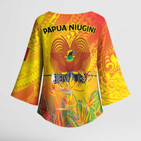 Papua New Guinea Unity in Diversity Kimono Sleeve Blouse 50th Indipendens Papua Niugini - Polynesian Pride