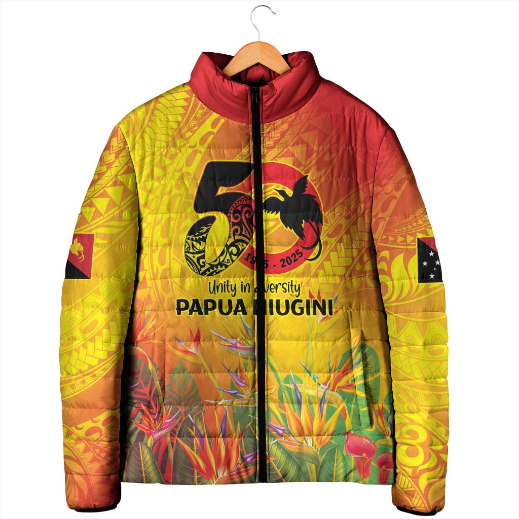 Papua New Guinea Unity in Diversity Padded Jacket 50th Indipendens Papua Niugini LT9 - Polynesian Pride