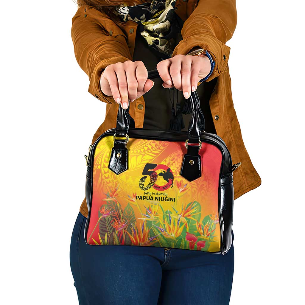 Papua New Guinea Unity in Diversity Shoulder Handbag 50th Indipendens Papua Niugini LT9 One Size Gold - Polynesian Pride