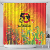 Papua New Guinea Unity in Diversity Shower Curtain 50th Indipendens Papua Niugini