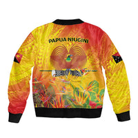 Papua New Guinea Unity in Diversity Sleeve Zip Bomber Jacket 50th Indipendens Papua Niugini LT9 - Polynesian Pride