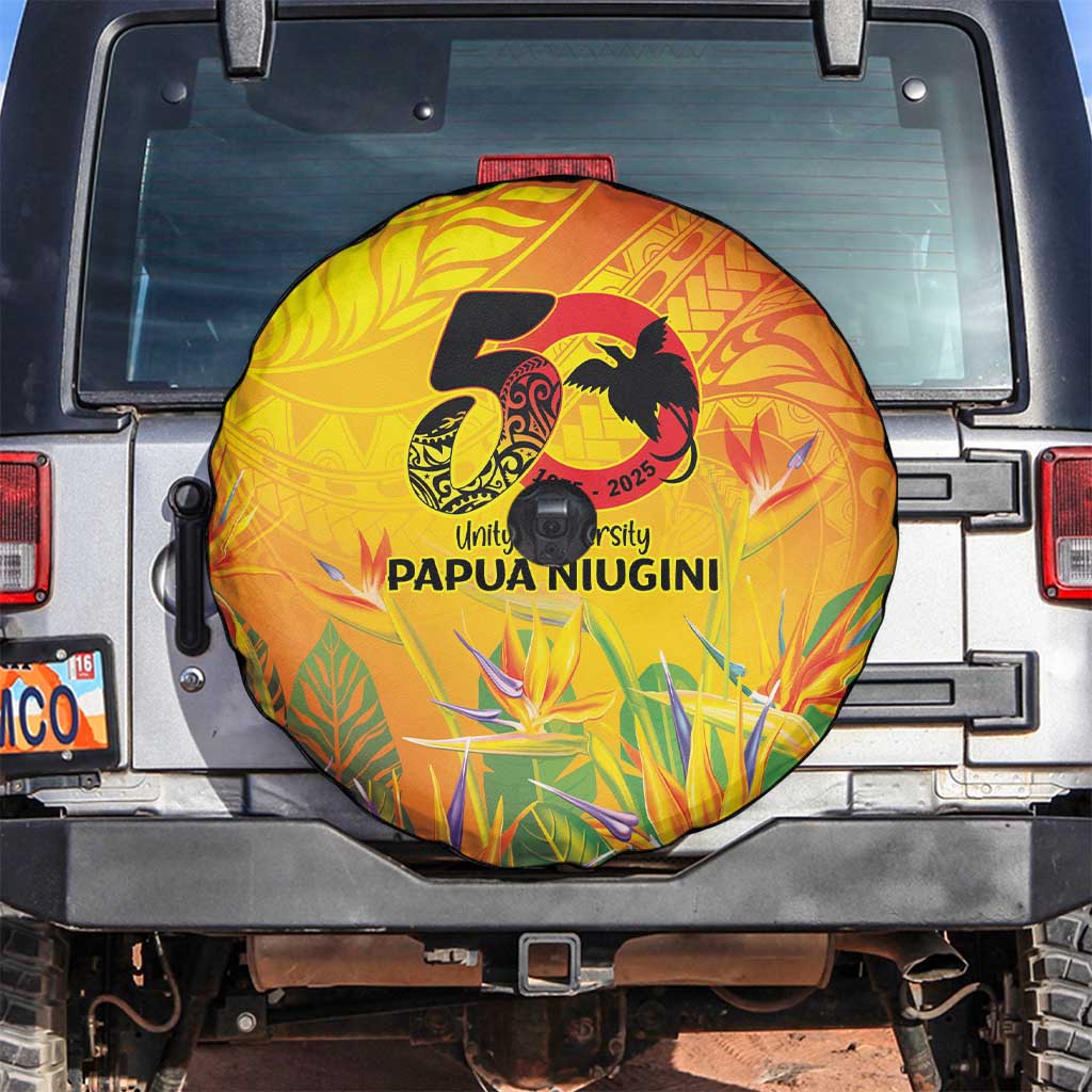 Papua New Guinea Unity in Diversity Spare Tire Cover 50th Indipendens Papua Niugini LT9 Gold - Polynesian Pride