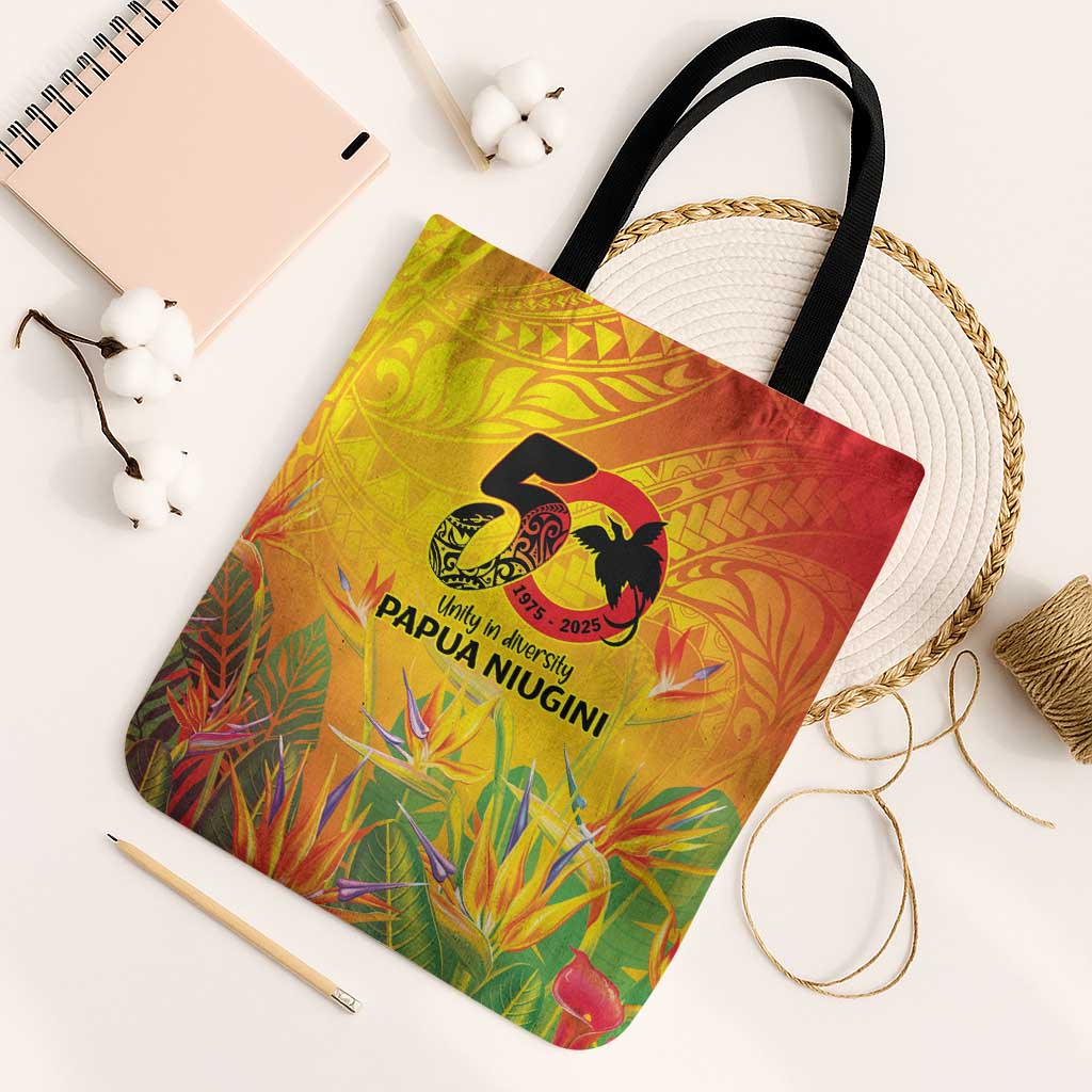 Papua New Guinea Unity in Diversity Tote Bag 50th Indipendens Papua Niugini - Polynesian Pride