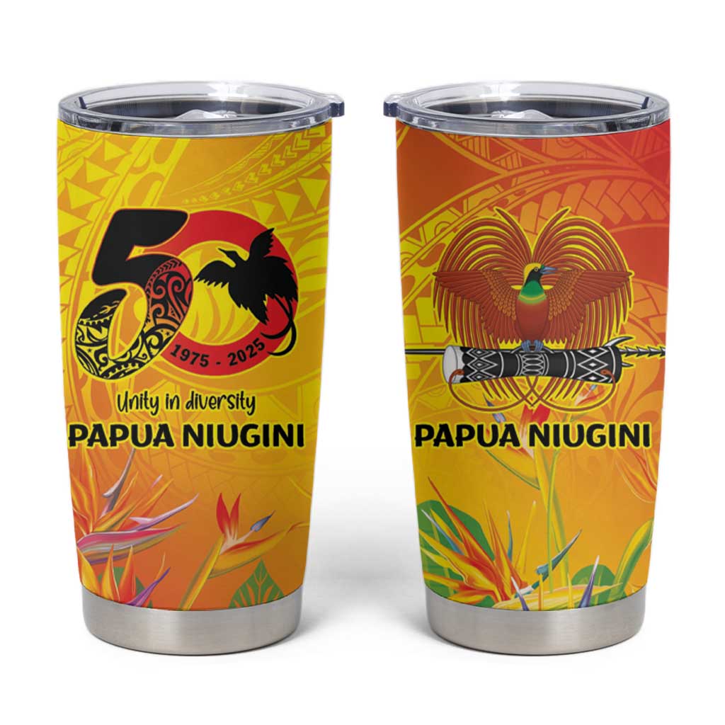 Papua New Guinea Unity in Diversity Tumbler Cup 50th Indipendens Papua Niugini