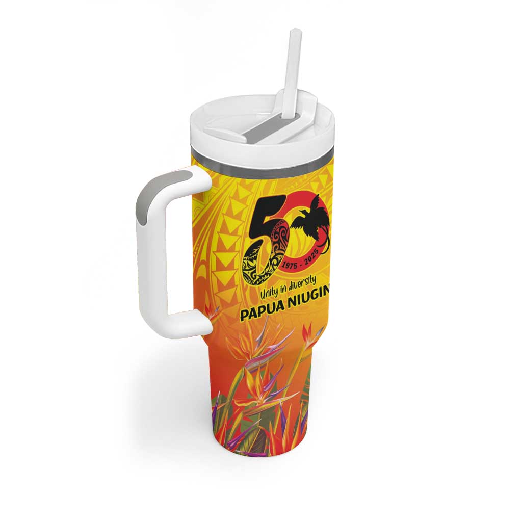 Papua New Guinea Unity in Diversity Tumbler With Handle 50th Indipendens Papua Niugini