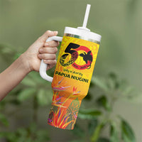 Papua New Guinea Unity in Diversity Tumbler With Handle 50th Indipendens Papua Niugini