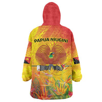 Papua New Guinea Unity in Diversity Wearable Blanket Hoodie 50th Indipendens Papua Niugini