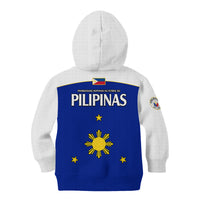 Philippines Concept Home Football Kid Hoodie Pilipinas Flag White Style 2023 LT9 - Polynesian Pride