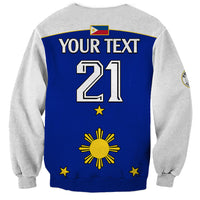 (Custom Text And Number) Philippines Concept Home Football Sweatshirt Pilipinas Flag White Style 2023 LT9 - Polynesian Pride