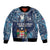 Personalised Fiji 54th Anniversary Bomber Jacket Siga Ni Bula Galala Marautaki O Viti LT9