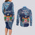 Personalised Fiji 54th Anniversary Couples Matching Long Sleeve Bodycon Dress and Long Sleeve Button Shirt Siga Ni Bula Galala Marautaki O Viti LT9