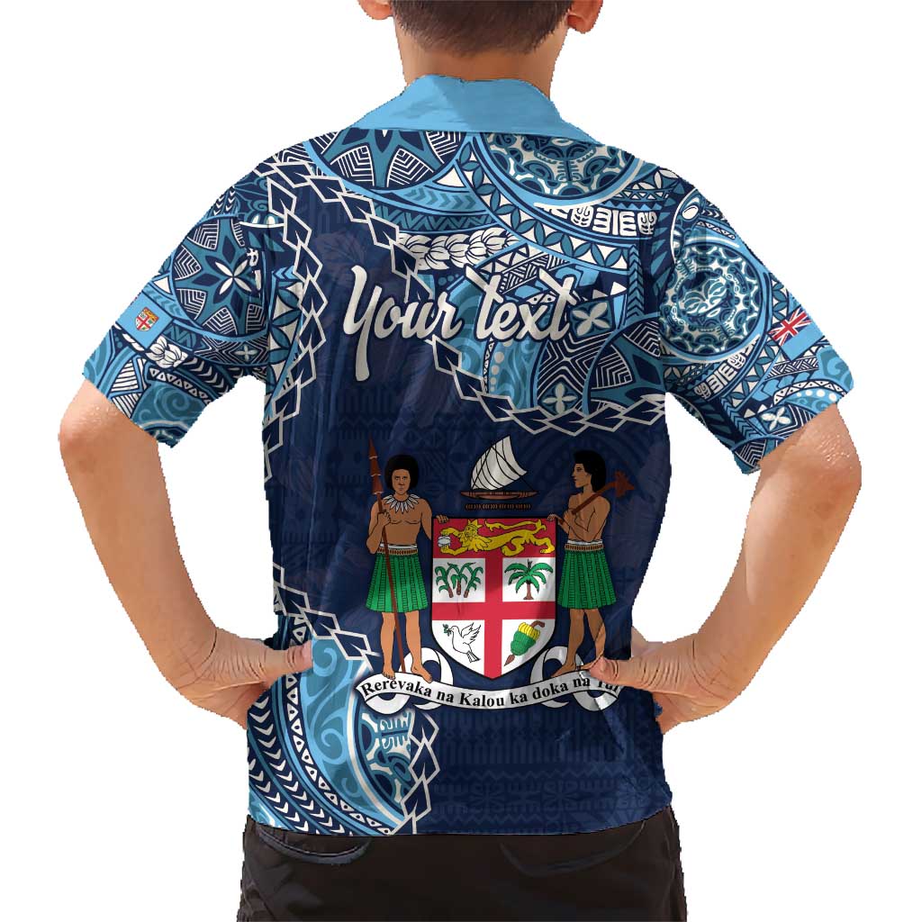 Personalised Fiji 54th Anniversary Kid Hawaiian Shirt Siga Ni Bula Galala Marautaki O Viti LT9