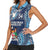 Personalised Fiji 54th Anniversary Women Sleeveless Polo Shirt Siga Ni Bula Galala Marautaki O Viti LT9