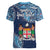 Personalised Fiji 54th Anniversary Women V-Neck T-Shirt Siga Ni Bula Galala Marautaki O Viti LT9