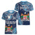 Personalised Fiji 54th Anniversary Women V-Neck T-Shirt Siga Ni Bula Galala Marautaki O Viti LT9