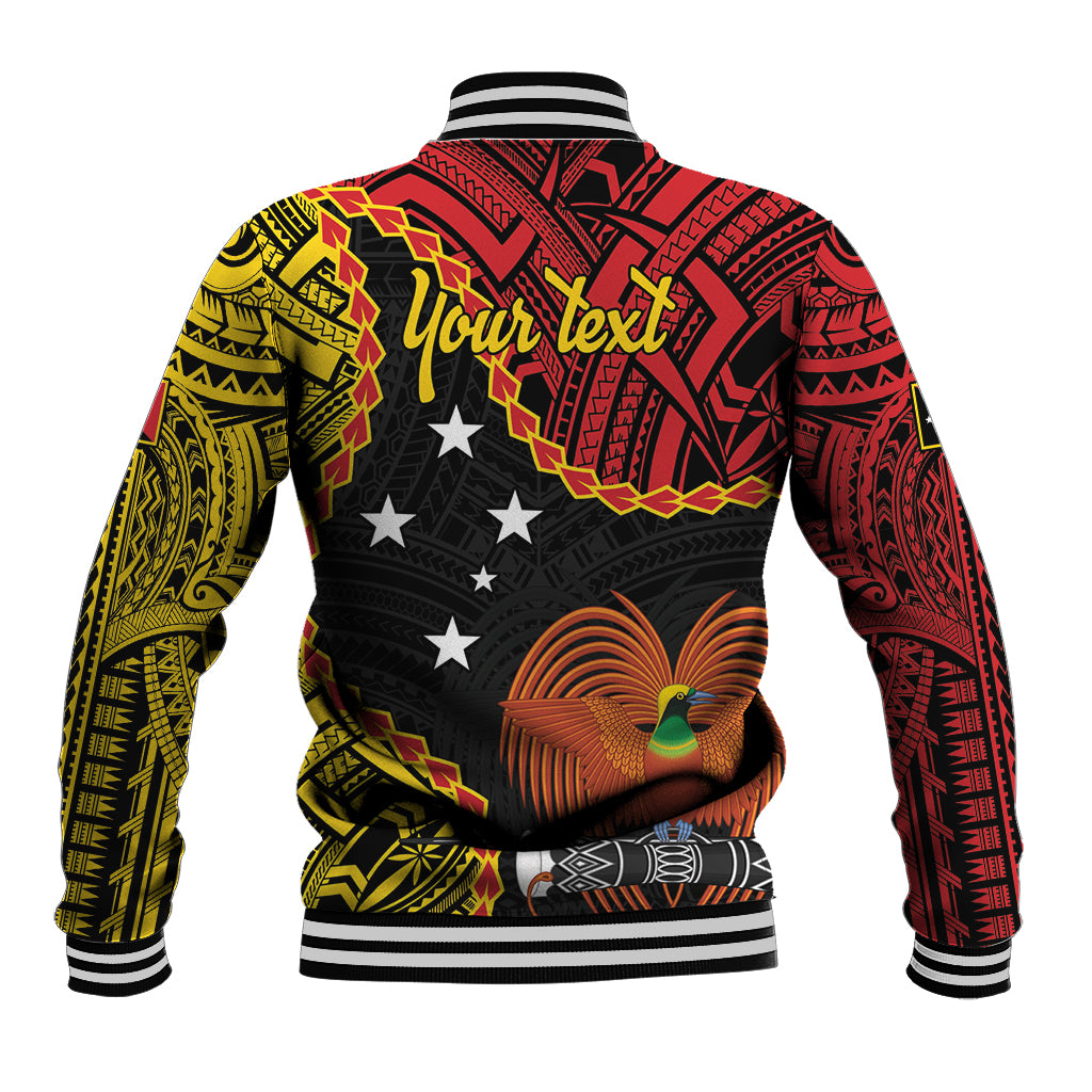 Personalised Papua New Guinea 49th Anniversary Baseball Jacket Hapi De bilong Indipendens Papua Niugini
