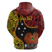Personalised Papua New Guinea 49th Anniversary Hoodie Hapi De bilong Indipendens Papua Niugini LT9 - Polynesian Pride
