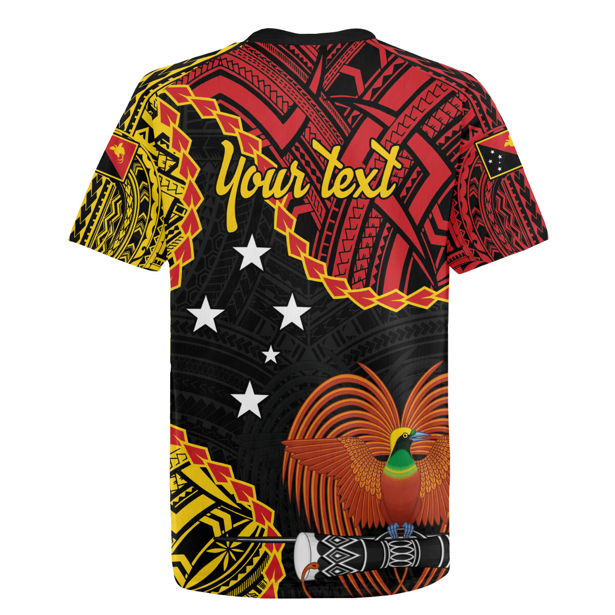 Personalised Papua New Guinea 49th Anniversary Rugby Jersey Hapi De bilong Indipendens Papua Niugini