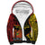 Personalised Papua New Guinea 49th Anniversary Sherpa Hoodie Hapi De bilong Indipendens Papua Niugini