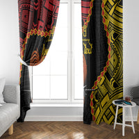 Personalised Papua New Guinea 49th Anniversary Window Curtain Hapi De bilong Indipendens Papua Niugini LT9 - Polynesian Pride