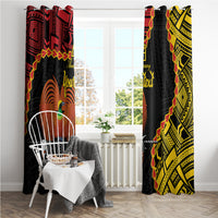 Personalised Papua New Guinea 49th Anniversary Window Curtain Hapi De bilong Indipendens Papua Niugini LT9 - Polynesian Pride