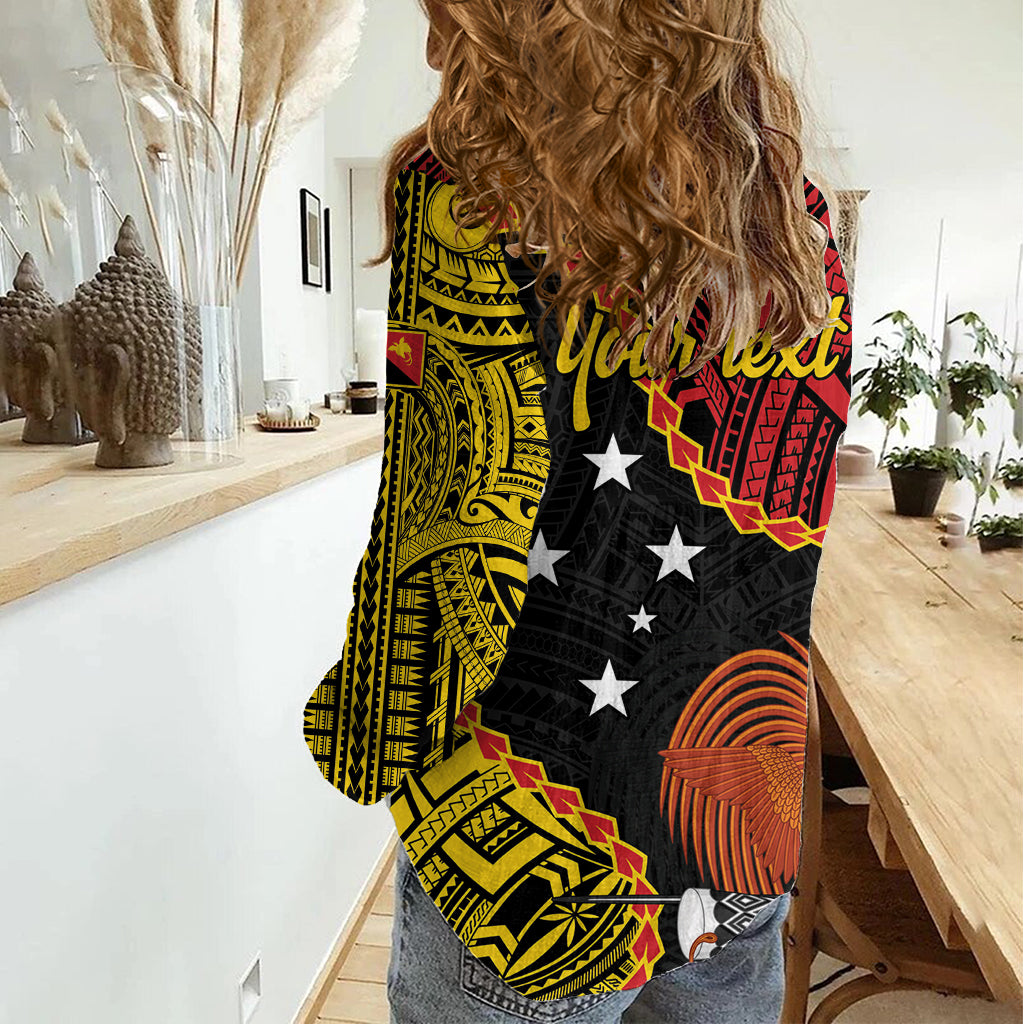 Personalised Papua New Guinea 49th Anniversary Women Casual Shirt Hapi De bilong Indipendens Papua Niugini