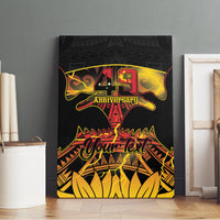 Personalised Papua New Guinea 49th Anniversary Canvas Wall Art Bird of Paradise Unity In Diversity