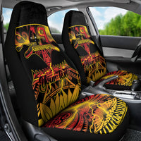 Personalised Papua New Guinea 49th Anniversary Car Seat Cover Bird of Paradise Unity In Diversity LT9 - Polynesian Pride