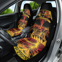 Personalised Papua New Guinea 49th Anniversary Car Seat Cover Bird of Paradise Unity In Diversity LT9 - Polynesian Pride