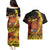 Personalised Papua New Guinea 49th Anniversary Couples Matching Puletasi and Hawaiian Shirt Bird of Paradise Unity In Diversity