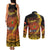 Personalised Papua New Guinea 49th Anniversary Couples Matching Tank Maxi Dress and Long Sleeve Button Shirt Bird of Paradise Unity In Diversity