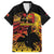 Personalised Papua New Guinea 49th Anniversary Family Matching Long Sleeve Bodycon Dress and Hawaiian Shirt Bird of Paradise Unity In Diversity