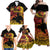 Personalised Papua New Guinea 49th Anniversary Family Matching Off Shoulder Maxi Dress and Hawaiian Shirt Bird of Paradise Unity In Diversity