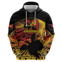 Personalised Papua New Guinea 49th Anniversary Hoodie Bird of Paradise Unity In Diversity LT9 - Polynesian Pride