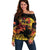 Personalised Papua New Guinea 49th Anniversary Off Shoulder Sweater Bird of Paradise Unity In Diversity