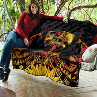 Personalised Papua New Guinea 49th Anniversary Quilt Bird of Paradise Unity In Diversity