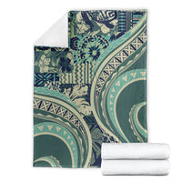 Hawaiian Hibiscus Tribal Vintage Motif Blanket Ver 1