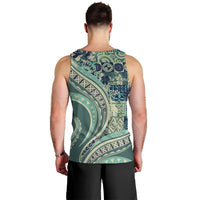 Hawaiian Hibiscus Tribal Vintage Motif Men Tank Top Ver 1