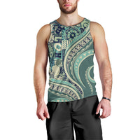 Hawaiian Hibiscus Tribal Vintage Motif Men Tank Top Ver 1