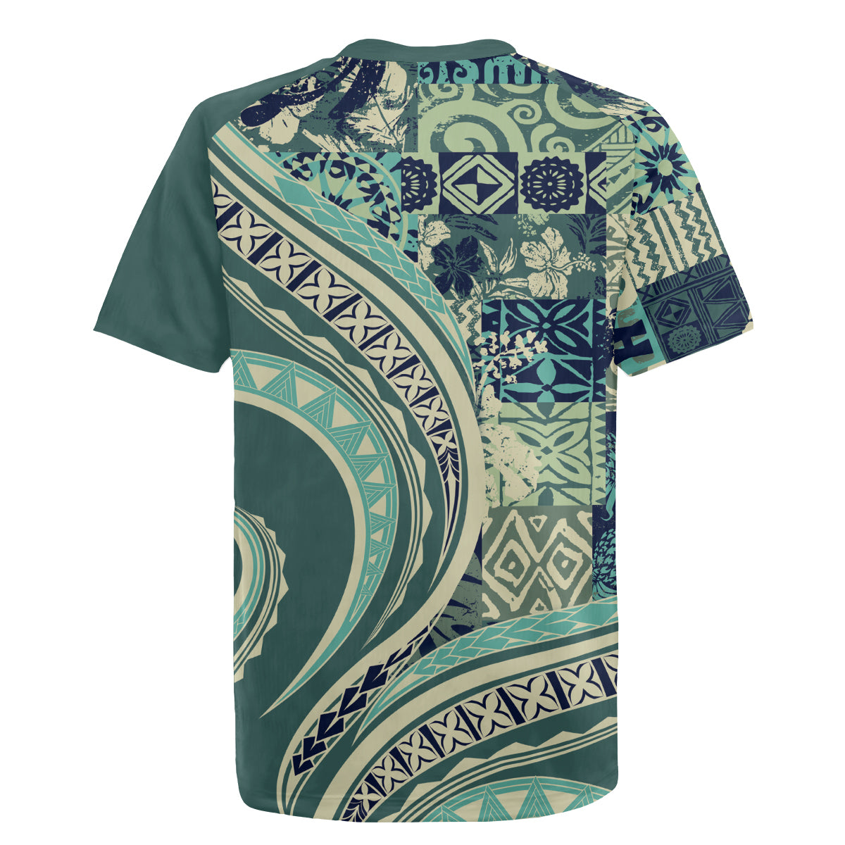 Hawaiian Hibiscus Tribal Vintage Motif Rugby Jersey Ver 1