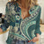 Hawaiian Hibiscus Tribal Vintage Motif Women Casual Shirt Ver 1