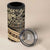 Hawaiian Hibiscus Tribal Vintage Motif 4 in 1 Can Cooler Tumbler Ver 2