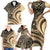 Hawaiian Hibiscus Tribal Vintage Motif Family Matching Short Sleeve Bodycon Dress and Hawaiian Shirt Ver 2