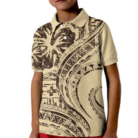 Hawaiian Hibiscus Tribal Vintage Motif Kid Polo Shirt Ver 3