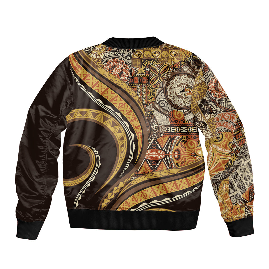 Hawaiian Hibiscus Tribal Vintage Motif Bomber Jacket Ver 4